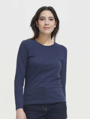 Camiseta manga larga mujer, ecónomica