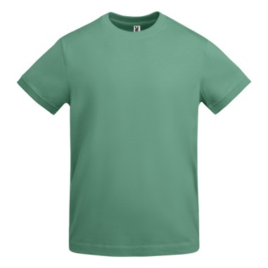 Camiseta gruesa de hombre en manga corta de algodón .