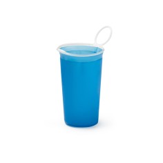 Vaso plegable de 230 ml ideal para eventos deportivos y mantenerte hidratado sin perder tiempo.