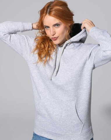 Unisex Ocean Hooded Contrast Kangaroo