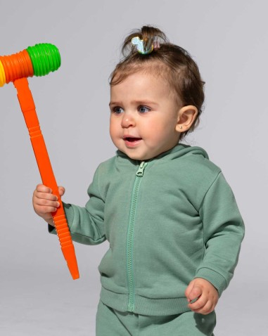 Camisola com capuz para bebé