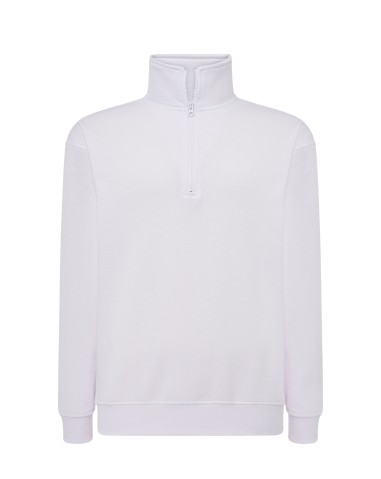 Sweatshirt com meio fecho