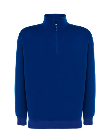 Sweatshirt com meio fecho