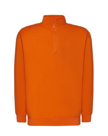 Sweatshirt com meio fecho